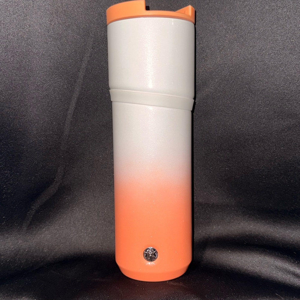 Starbucks 16 oz Peach and White Ombré tumbler